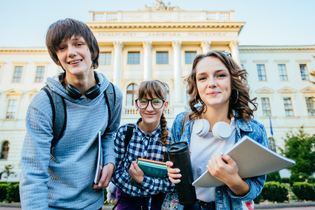 Gap year students on a study abroad program